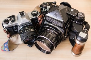 My 35mm KM next to The Beast just for some scale.